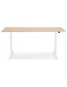 Bureau blanc bois réglable électrique Bjorn