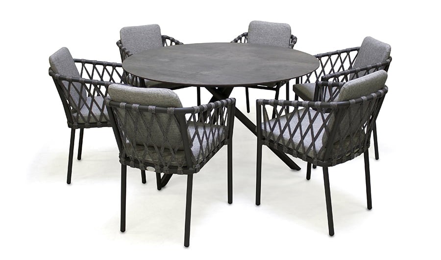 salon de jardin rond 6 places