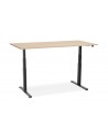 Bureau électrique noir bois Lars