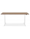 Bureau électrique blanc noyer Lars