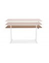 Bureau électrique blanc noyer Lars