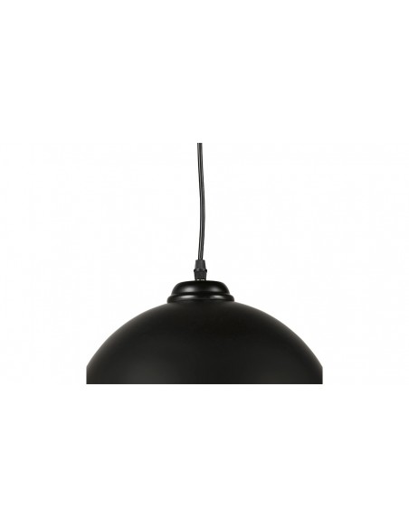 Lampe suspension boule noir Maggie