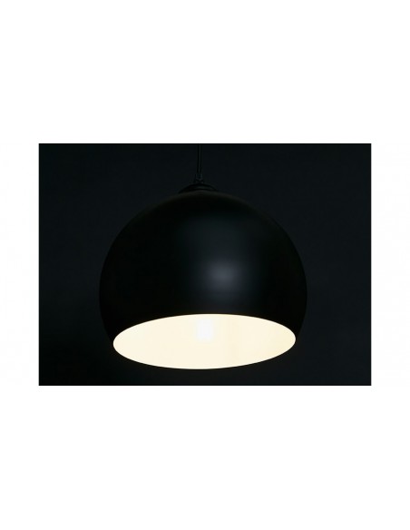 Lampe suspension boule noir Maggie