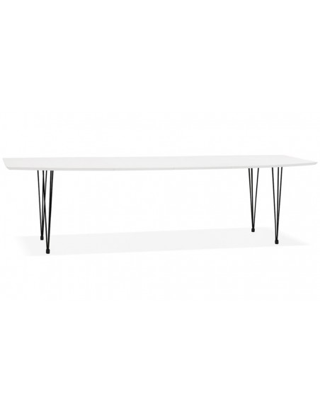 Table repas extensible blanche