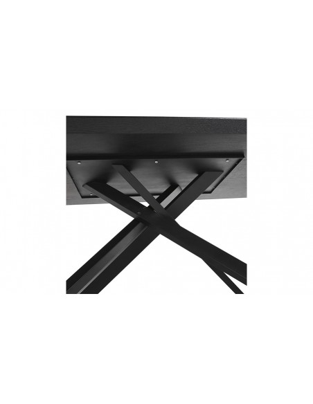 Pied table rectangulaire noir Swann