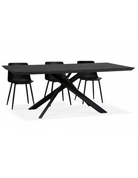 Table rectangulaire noir Swann