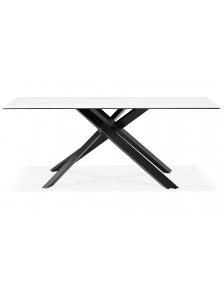 Table moderne noir blanc Linda