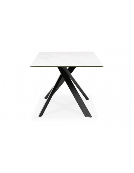 Table moderne noir blanc Linda