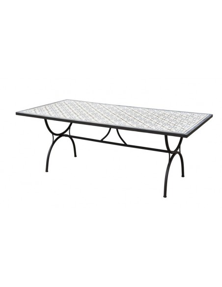 Table jardin motifs