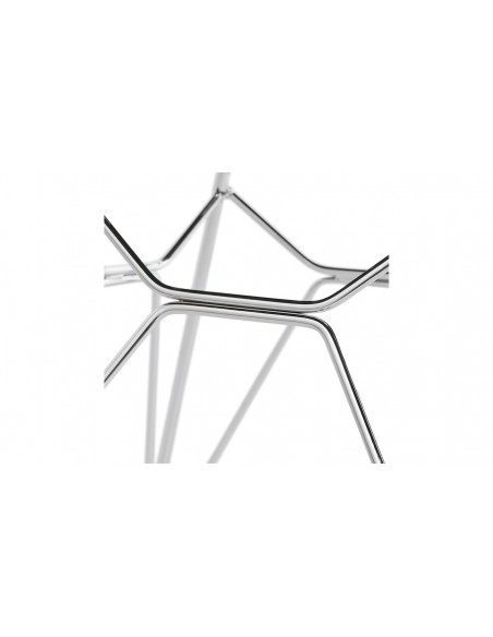 Pied chaise chromé gris clair