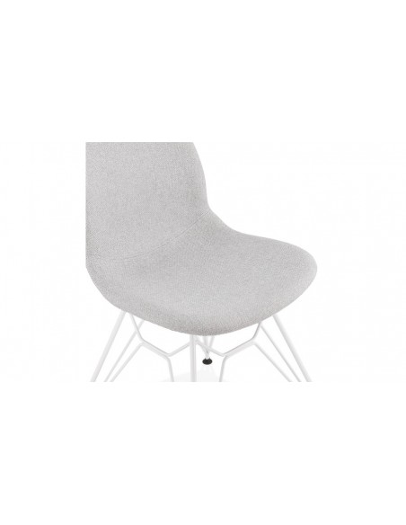 Chaise design gris clair Olivier