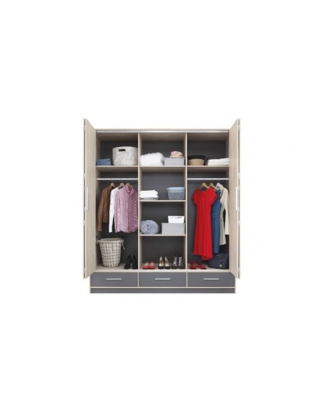 armoire dressing anthracite