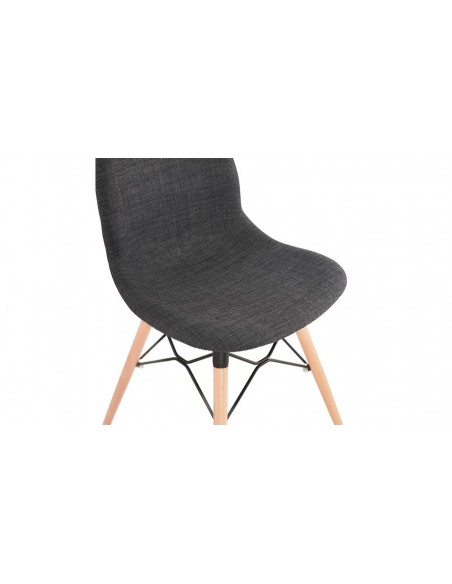 Chaise scandinave gris foncé Sven