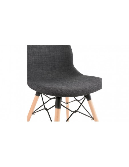 Chaise scandinave gris foncé Sven