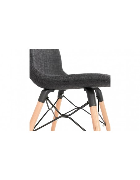 Chaise scandinave gris foncé Sven