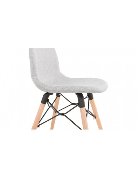 Chaise scandinave gris clair Sven