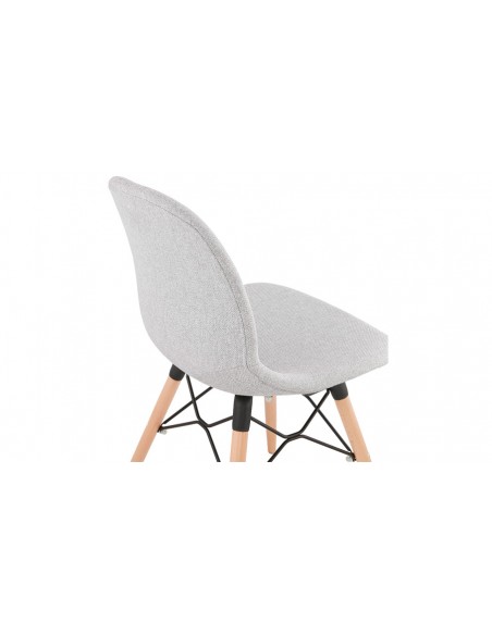 Chaise scandinave gris clair Sven