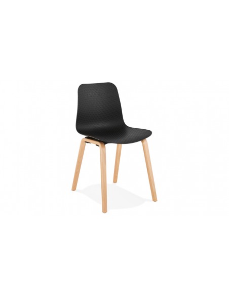 Chaise scandinave bois polypropylène
