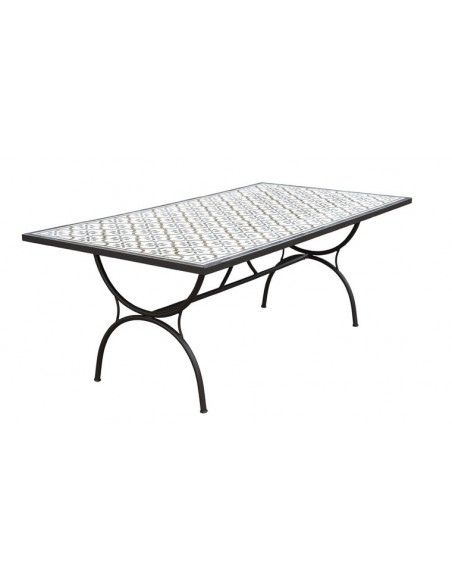 Table jardin motifs