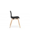 Chaise scandinave noir Tania
