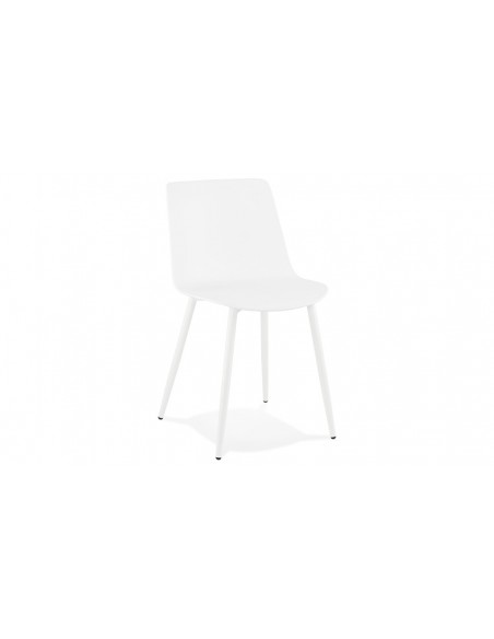 chaise repas polypropylène blanc moderne