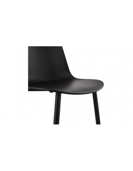 Chaise moderne noir Carmela