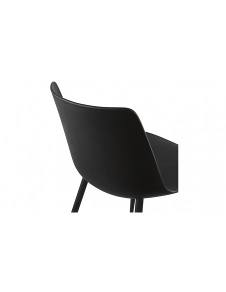 Chaise moderne noir Carmela