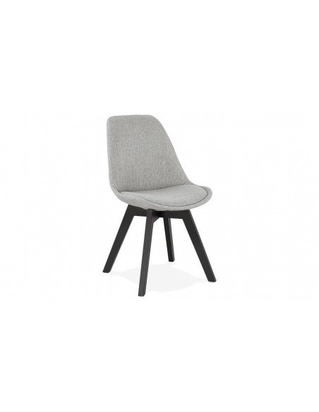 Chaise repas nordique gris et noir