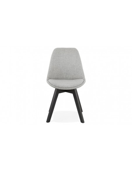 Chaise scandinave gris noir Letizia