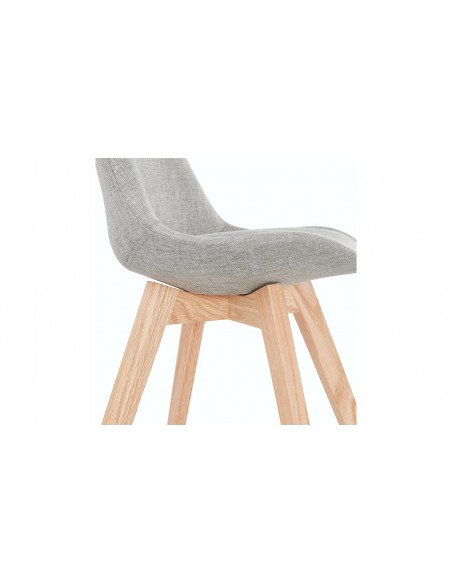 Chaise scandinave gris naturel Letizia