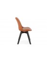 Chaise style industriel marron Anita