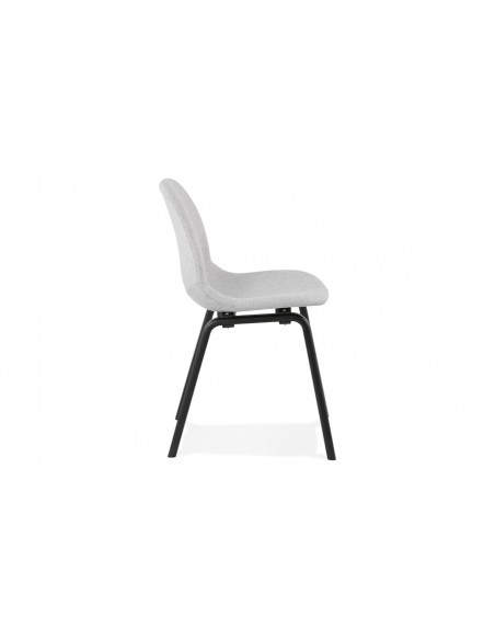 Chaise gris clair noir Amaya