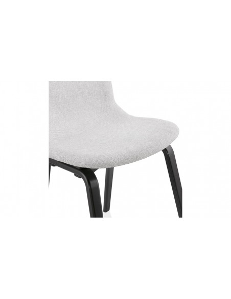 Chaise gris clair noir Amaya