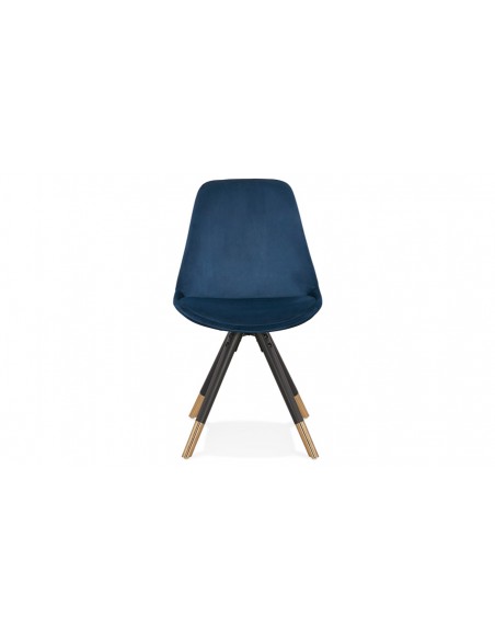 Chaise velours bleu Gloria