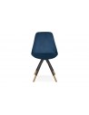 Chaise velours bleu Gloria