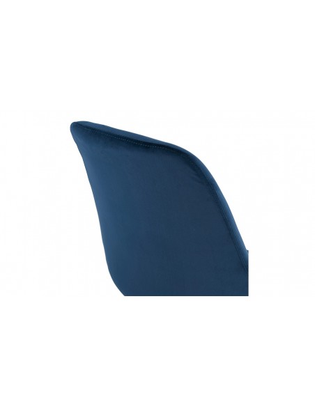 Chaise velours bleu Gloria