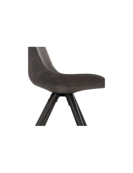 Chaise design gris foncé Nerea