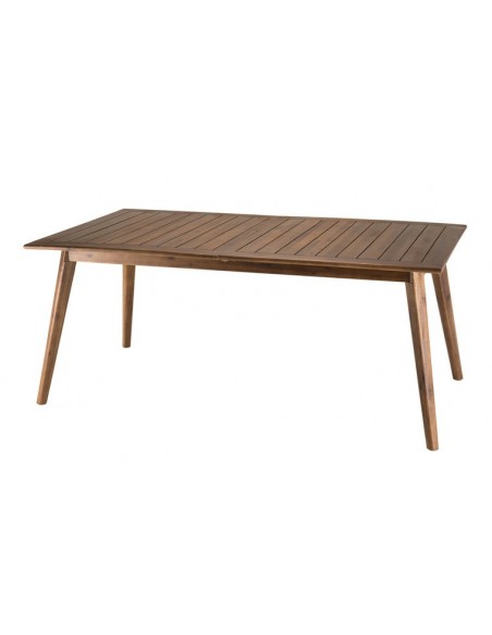 Table extensible en acacia