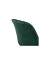Chaise bois velours vert Carmen