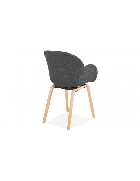 Fauteuil repas gris foncé Joost