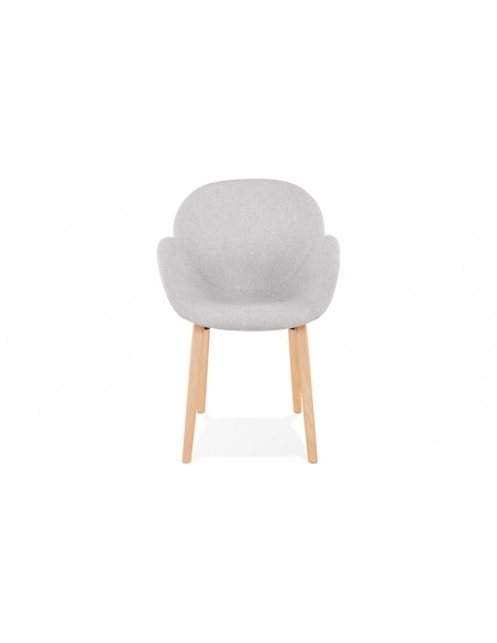 Fauteuil design gris clair Joost