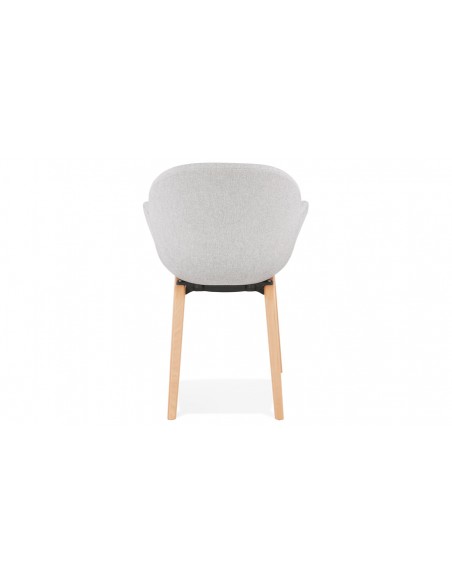 Fauteuil design gris clair Joost