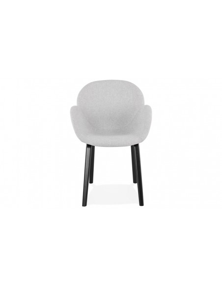 Fauteuil repas gris clair Joost