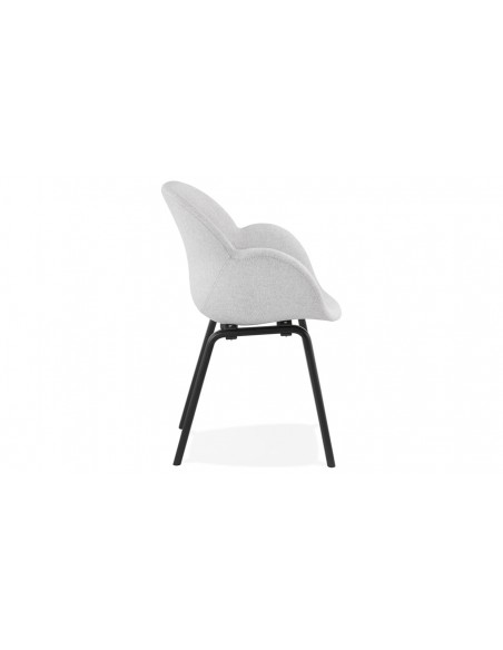 Fauteuil repas gris clair Joost