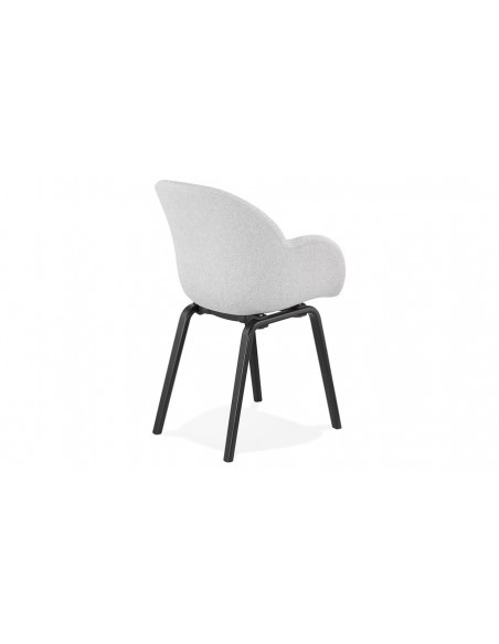 Fauteuil repas gris clair Joost