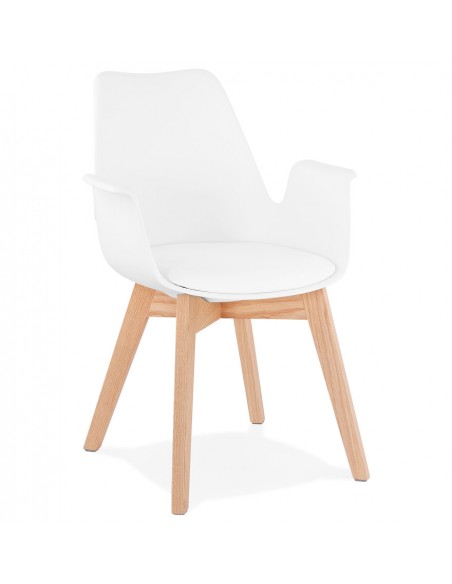 Fauteuil repas blanc Daam