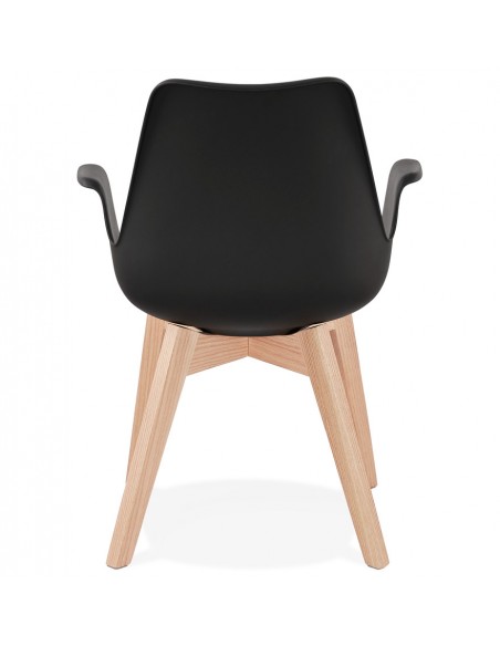 Fauteuil repas noir Daam