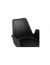 Fauteuil scandinave noir nature Erwin