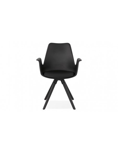 Fauteuil repas nordique noir