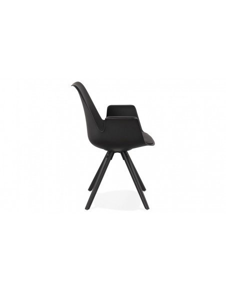 Fauteuil scandinave noir Erwin